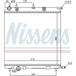 Chladič motora NISSENS 61284 - obr. 5