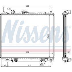 Chladič motora NISSENS 62853 - obr. 4
