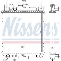 Chladič motora NISSENS 64083 - obr. 4