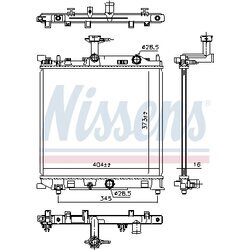 Chladič motora NISSENS 641777 - obr. 4