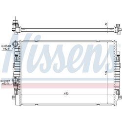 Chladič motora NISSENS 65304 - obr. 4