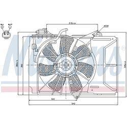 Ventilátor chladenia motora NISSENS 85328 - obr. 5