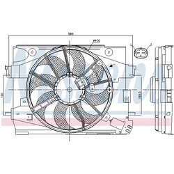 Ventilátor chladenia motora NISSENS 85892 - obr. 5