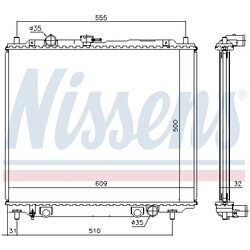 Chladič motora NISSENS 62801 - obr. 4