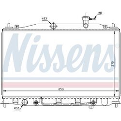 Chladič motora NISSENS 67503