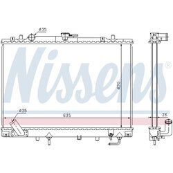 Chladič motora NISSENS 68154 - obr. 5