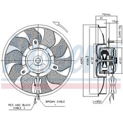 Ventilátor chladenia motora NISSENS 85548 - obr. 4