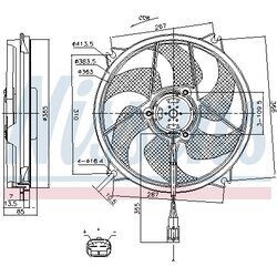 Ventilátor chladenia motora NISSENS 85790 - obr. 5