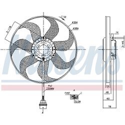 Ventilátor chladenia motora NISSENS 85798 - obr. 5