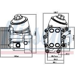 Chladič motorového oleja NISSENS 91154 - obr. 4