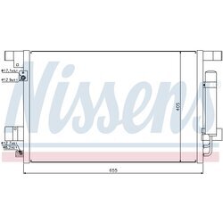 Kondenzátor klimatizácie NISSENS 940029 - obr. 1
