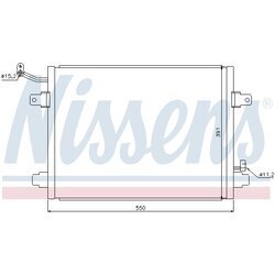 Kondenzátor klimatizácie NISSENS 94835 - obr. 5