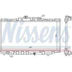 Chladič motora NISSENS 64851 - obr. 4
