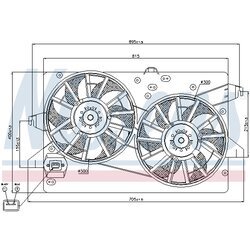 Ventilátor chladenia motora NISSENS 85228 - obr. 5