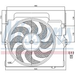 Ventilátor chladenia motora NISSENS 85645 - obr. 5