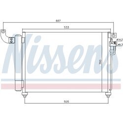 Kondenzátor klimatizácie NISSENS 940003 - obr. 5
