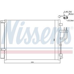 Kondenzátor klimatizácie NISSENS 940353 - obr. 5