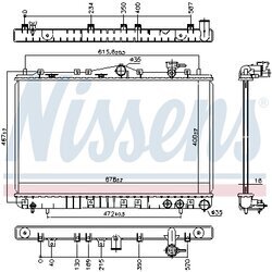 Chladič motora NISSENS 67006 - obr. 4