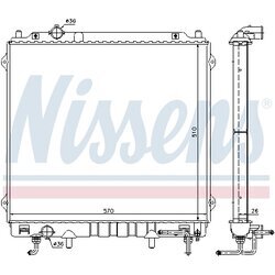 Chladič motora NISSENS 67482 - obr. 5