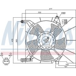 Ventilátor chladenia motora NISSENS 85063 - obr. 5