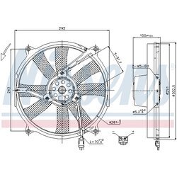 Ventilátor chladenia motora NISSENS 85701 - obr. 5