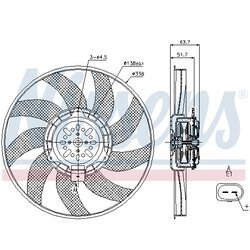 Ventilátor chladenia motora NISSENS 85727 - obr. 5