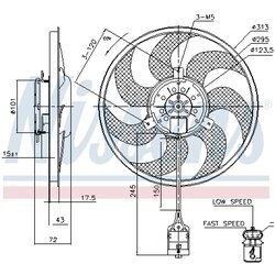 Ventilátor chladenia motora NISSENS 85754 - obr. 5