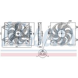 Ventilátor chladenia motora NISSENS 85922 - obr. 6