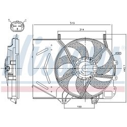 Ventilátor chladenia motora NISSENS 85986 - obr. 5