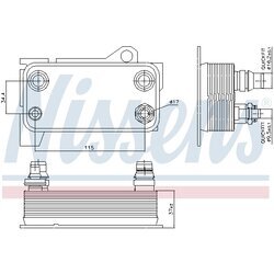 Chladič oleja automatickej prevodovky NISSENS 90863 - obr. 4