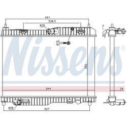 Chladič motora NISSENS 69233 - obr. 5