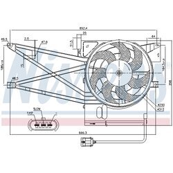 Ventilátor chladenia motora NISSENS 85017 - obr. 5
