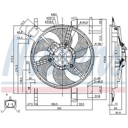 Ventilátor chladenia motora NISSENS 85028 - obr. 5
