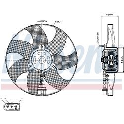 Ventilátor chladenia motora NISSENS 85543 - obr. 5