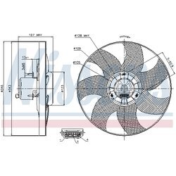 Ventilátor chladenia motora NISSENS 85698 - obr. 5