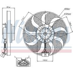 Ventilátor chladenia motora NISSENS 85715 - obr. 5