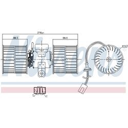 Vnútorný ventilátor NISSENS 87411 - obr. 5