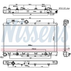 Chladič motora NISSENS 67720 - obr. 1