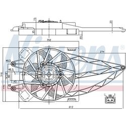 Ventilátor chladenia motora NISSENS 85150 - obr. 5