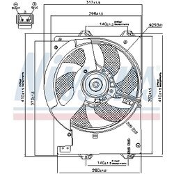 Ventilátor chladenia motora NISSENS 85267 - obr. 5