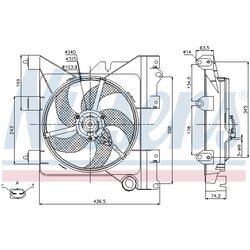 Ventilátor chladenia motora NISSENS 85316 - obr. 5