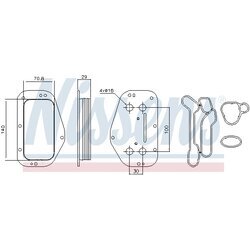 Chladič motorového oleja NISSENS 90741 - obr. 6