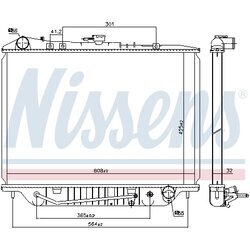 Chladič motora NISSENS 63117 - obr. 4