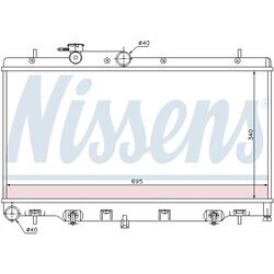 Chladič motora NISSENS 64114 - obr. 1