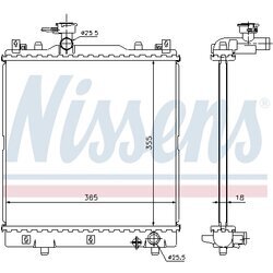 Chladič motora NISSENS 64204 - obr. 4