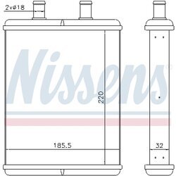 Výmenník tepla vnútorného kúrenia NISSENS 71817 - obr. 5