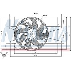 Ventilátor chladenia motora NISSENS 85029 - obr. 5