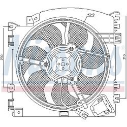 Ventilátor chladenia motora NISSENS 85598 - obr. 5