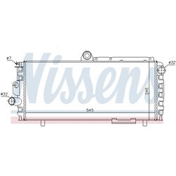 Chladič motora NISSENS 60010 - obr. 4