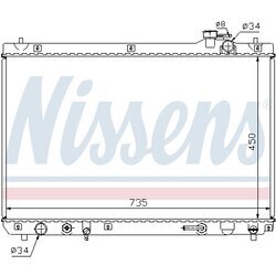 Chladič motora NISSENS 64766 - obr. 5